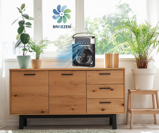 Ventilateur Portable Brumisateur d'Air 4-en-1